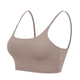 annerun瑜伽文胸细肩带内衣跑步健身服运动背心辣妹内搭性感吊带