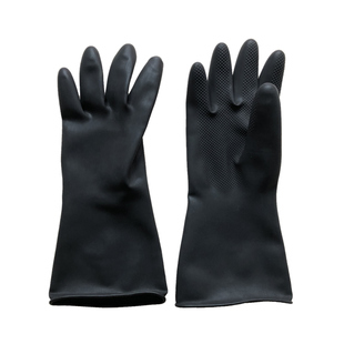 双利化工乳胶塑胶皮工业橡胶手套防水耐酸碱加厚加长耐用防滑耐磨