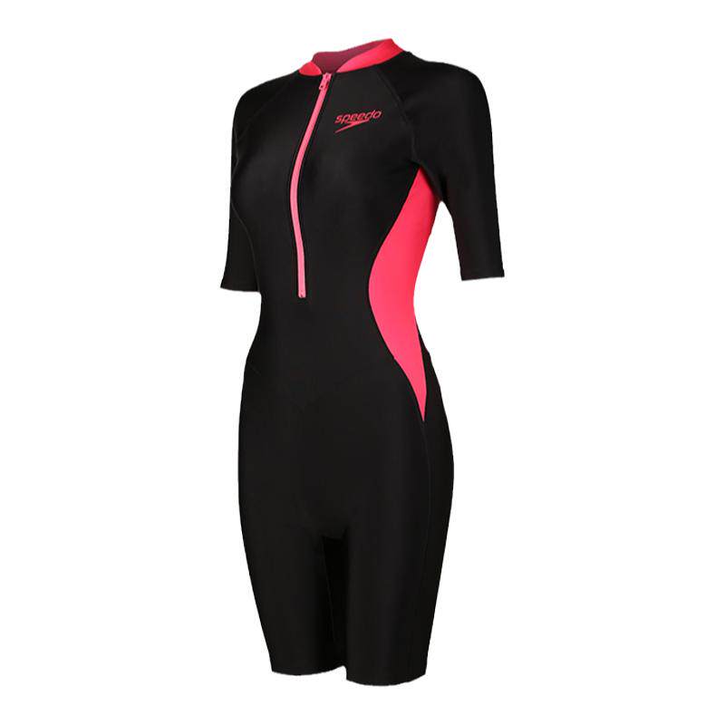 Speedo/速比涛女短袖连体泳衣