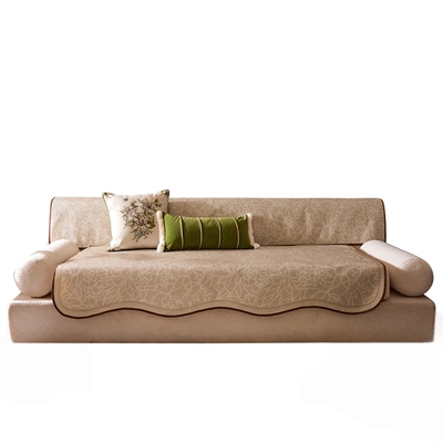 现代轻奢异形沙发垫复古冰丝防滑