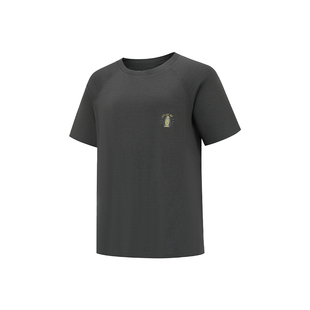 迪卡侬儿童美利奴羊毛短袖T恤男童女童春夏运动户外速干上衣KIDC