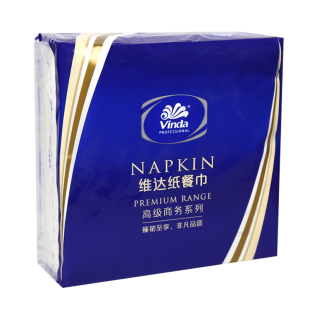 维达餐巾纸2层酒店中西餐厅口布大牛排纸巾40*40cm3-5包 VS1005