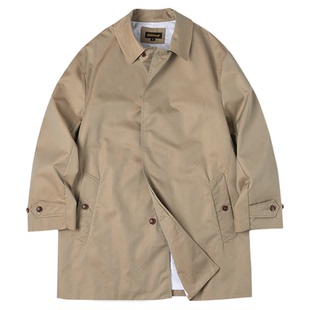 NATIVEWELL风衣卡姆登华达呢双色高级光泽日产面料防泼水