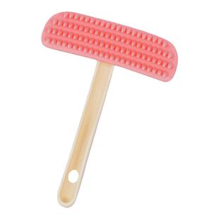 硅胶梳按摩去浮毛梳子兔子梳毛龙猫豚鼠土拨鼠荷兰猪专用刮毛器