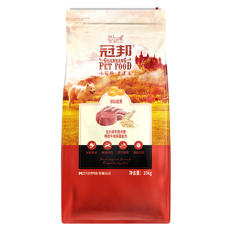 冠邦狗粮成犬5kg泰迪金毛奶糕