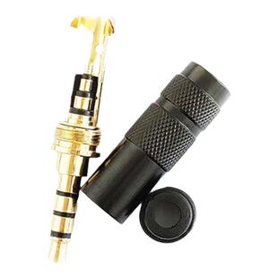 DIY音频维修耳机插头3.5三级四级公头立体声制作耳放组装配件