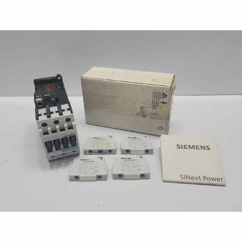 SIEMENS 3TR33 000B CONTACTOR WITH AUXILIARY SWITCH BLOCK