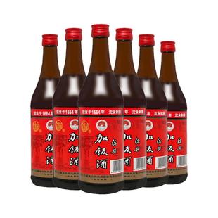 古越龙山沈永和绍兴黄酒500ml*6瓶半干型加饭酒黄酒三年陈黄酒