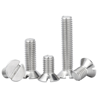 304不锈钢一字槽沉头螺钉