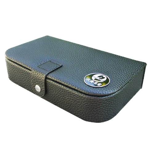 唢呐哨片盒皮面管子哨片盒子大容量乐器配件收纳盒可装长芯子