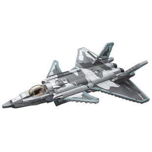 奇妙积木Keeppley歼20隐形战斗机模型大国重器飞机军事拼装玩具