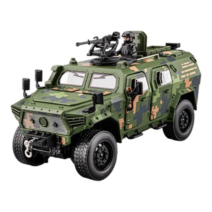 新款1:20东风猛士合金装甲车战车模型仿真军事越野车摆件儿童玩具