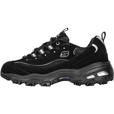 斯凯奇旗舰店女鞋黑白熊猫鞋冬季款厚底老爹鞋休闲运动鞋66666179