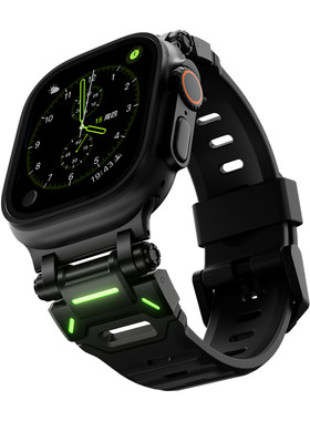 适用iwatch表带氟橡胶机能风运动
