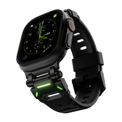 适用iwatch表带氟橡胶机能风运动