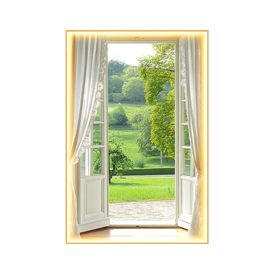 【装饰画TOP品质】假窗户风景画