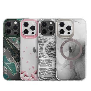 switcheasy适用2024新苹果16手机壳防摔iphone16promax彩绘插画保护套透明全包16pro真空电镀男女16PLUS