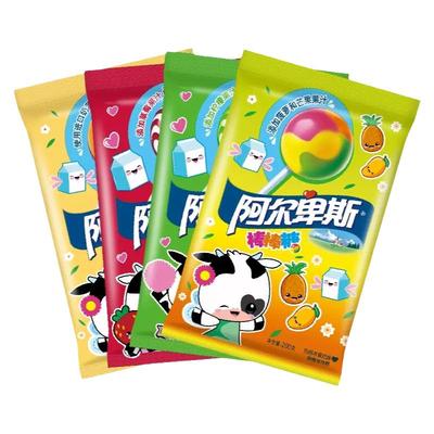 阿尔卑斯棒棒糖条装连在一起