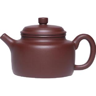 金镶玉宜兴原矿紫砂壶手工功夫泡茶壶茶具老紫泥德钟壶中式复古