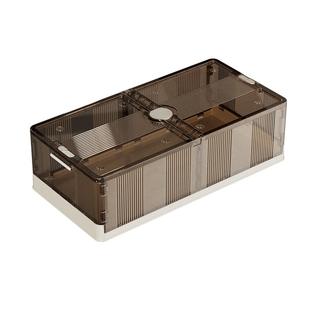 床底收纳箱扁平带滑轮放床下抽屉式整理防潮超薄可折叠透明储物箱