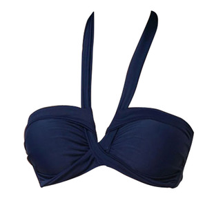 抹胸比基尼泳衣女上衣单件小胸大胸聚拢ins 比坚尼吊脖性感bikini