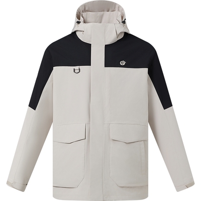 TECTOP探拓户外抓绒三合一冲锋衣可拆卸男防风加绒徒步登山服外套