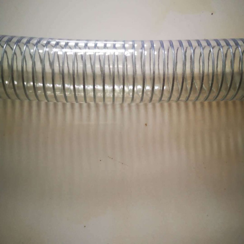 定制耐高温钢丝管厂家生产°透明PVC管120耐磨真空吸料160耐温°