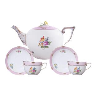 Herend海兰德赫伦匈牙利进口手绘陶瓷玫瑰郁金香系列下午茶杯碟