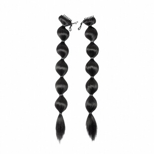 古装汉服假发马尾女加长网红灯笼泡泡玉米须儿童古风鱼骨麻花辫子