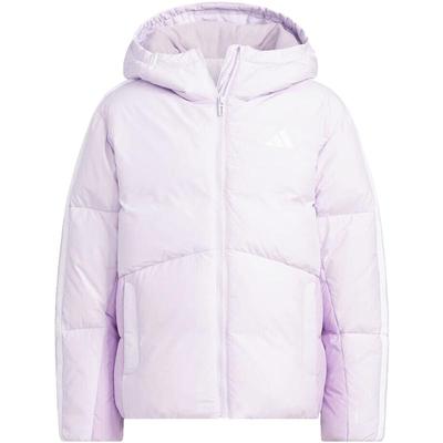 阿迪达斯女童连帽保暖羽绒服