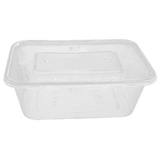 一次性透明长方形外卖打包盒带盖加厚餐盒塑料商用家用野餐食品级