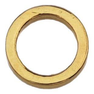 18k包金保色闭口圆环手工DIY饰品配件连接收尾环扣手链无缝闭口圈