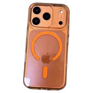 高级适用iphone17promax手机壳星宇橙新款苹果17带ai按键一体16pro保护壳透明磁吸15不发黄超好看14全包防摔p