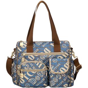 盛装舞步新款休闲时尚帆布单肩大容量斜挎旅游包健身包行李包X24