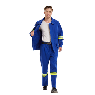 六禄阻燃服加厚电焊工作服套装防烫焊工服耐磨劳保服装隔热防火花