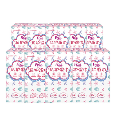 抑菌女性私处樱花精华卫生湿巾