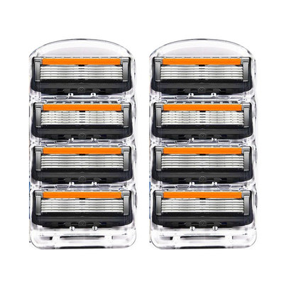 吉列致顺剃须刀片五层手动男正品