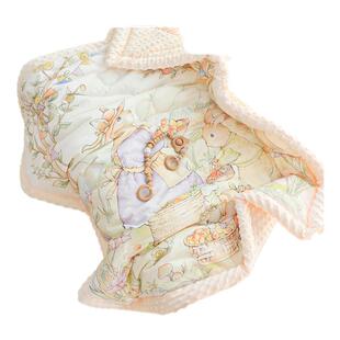 玄乐语婴儿被子纯棉a类秋冬季儿童专用加厚豆豆毯新生宝宝小被子