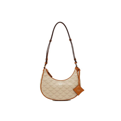 【自营】MCM专柜款 PINK Lauretos 印花女士单肩手提包 MWHFSAC02