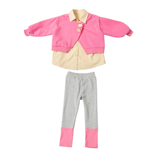 春款女童两件套2026新款韩版春游假两件套装女宝休闲踏青可爱春装