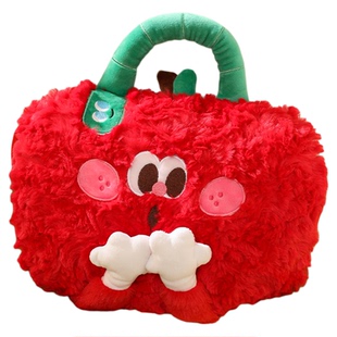 电热水袋可爱苹果充电暖手宝暖宝宝手提暖水袋防爆可拆洗暖手袋女