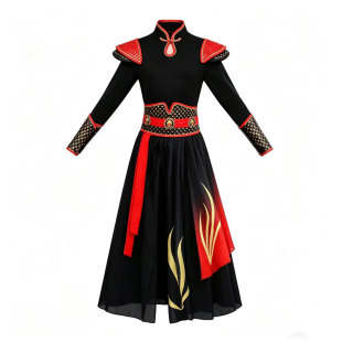 雪龙吟舞蹈服霍元甲表演服象王行扇子舞打鼓服六一天地龙鳞演出服