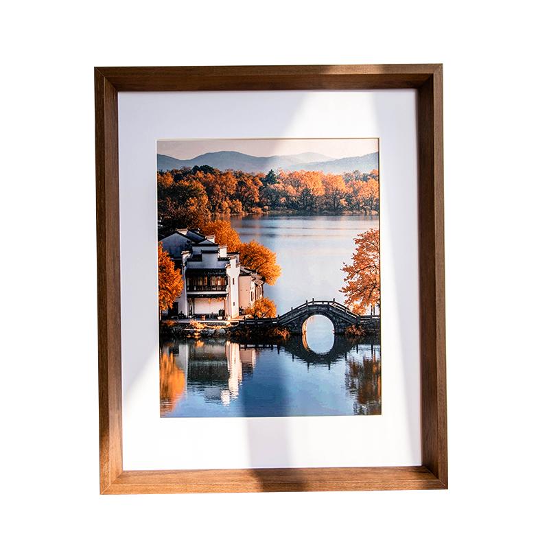 实木相框挂墙洗照片定制4K画框空框装裱8K油画框框架素描装裱A3A4
