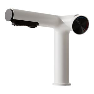unaxi-S800枪灰面盆龙头奶白原色冷热洗脸洗手卫生间可抽拉水龙头