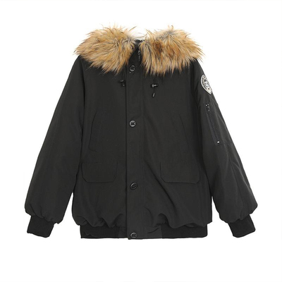 300斤大码小众设计感宽松派克服