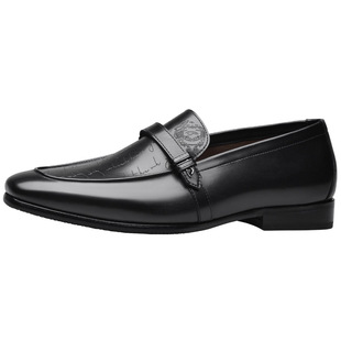 宾度男鞋春夏季高端男士商务皮鞋男真皮手工乐福鞋套脚专柜款