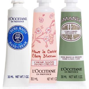 【下拉享优惠】欧舒丹樱花/乳木果多味道手霜合集补水保湿滋润