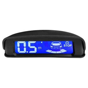 新款倒车雷达4 6 8探头蜂鸣 语音声切换前后泊车雷达遮阳屏调大小