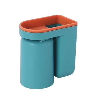 轻奢倒扣沥水牙刷杯牙刷置物架免打孔漱口杯刷牙墙式卫生间壁挂式