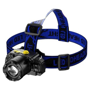 强光LED头灯可充电变焦远射头戴式手电筒超亮夜钓鱼矿灯小